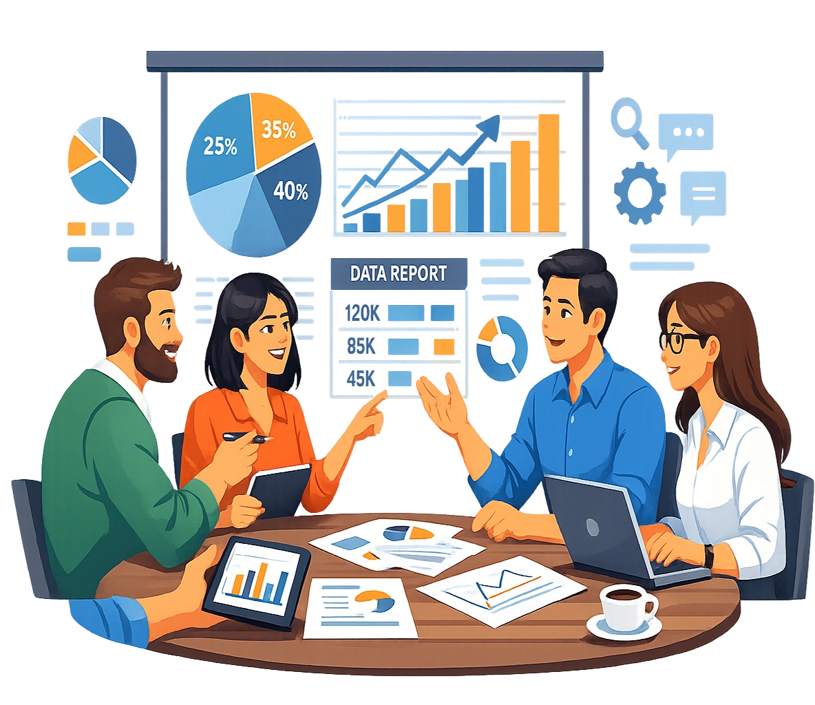 Data automation illustration
