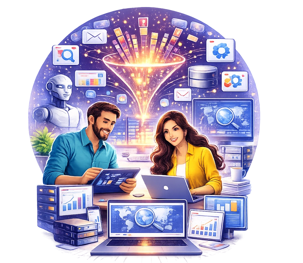 Data automation illustration