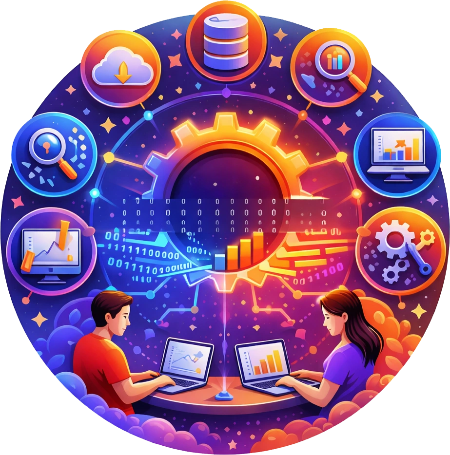 Data automation illustration