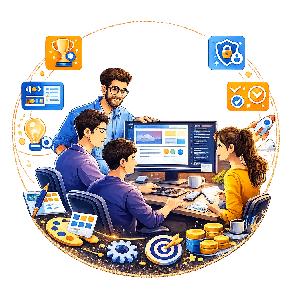Data automation illustration